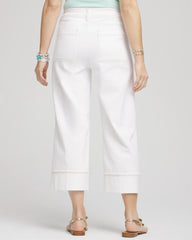 Chico's - Pintuck High-Cuff Cropped Jeans