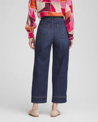 Chico's - Pull-On Wide-Leg Cropped Jeans