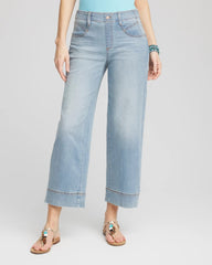 Chico's - Pull-On Wide-Leg Cropped Jeans