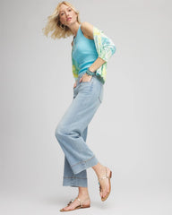 Chico's - Pull-On Wide-Leg Cropped Jeans