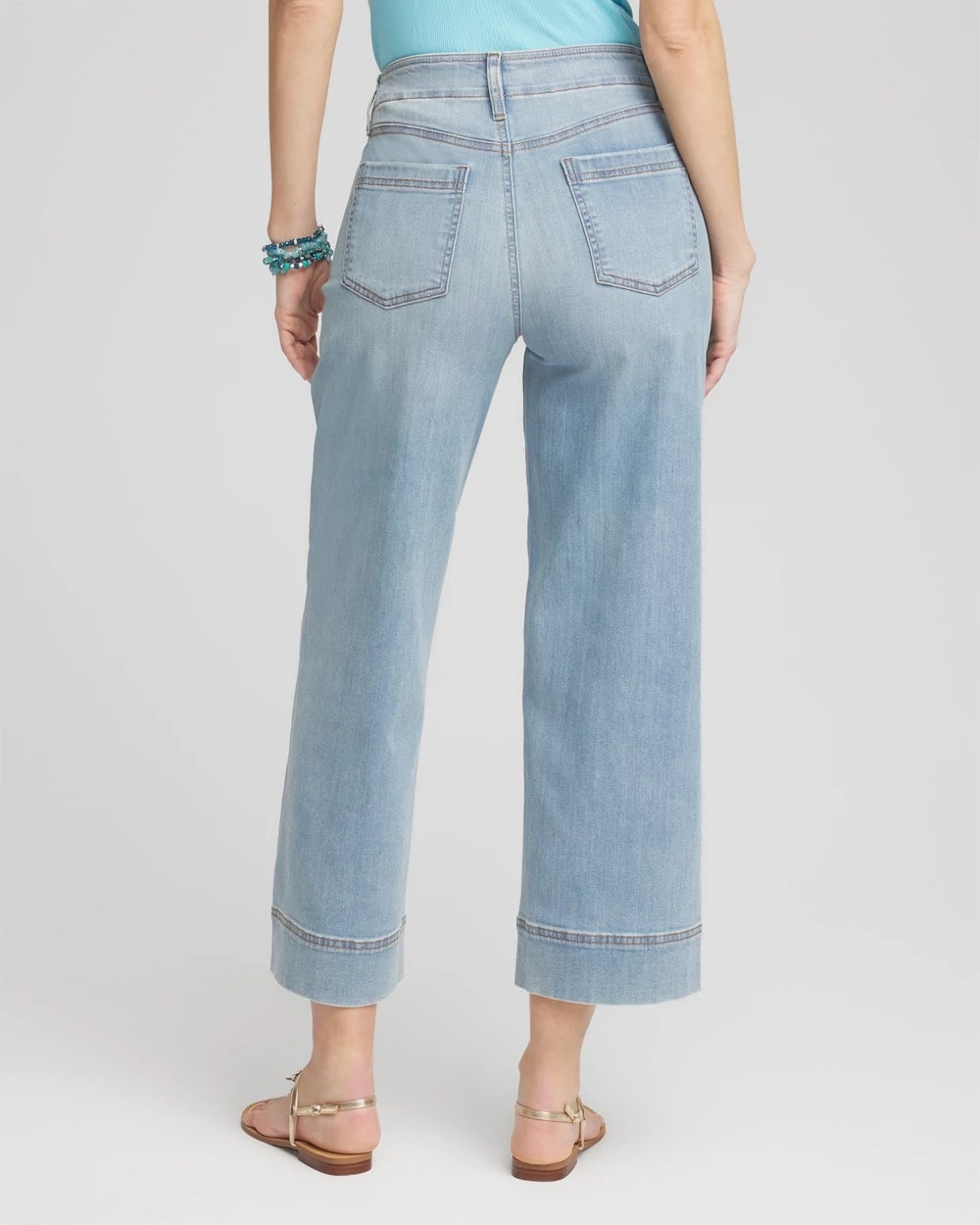 Chico's - Pull-On Wide-Leg Cropped Jeans