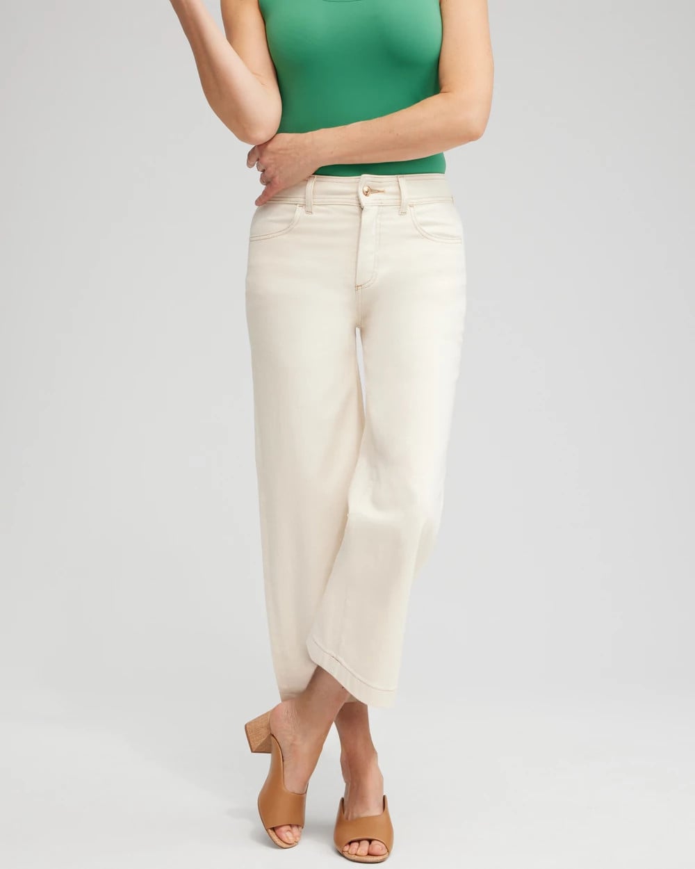 Chico's - Cropped Wide Leg Jeans