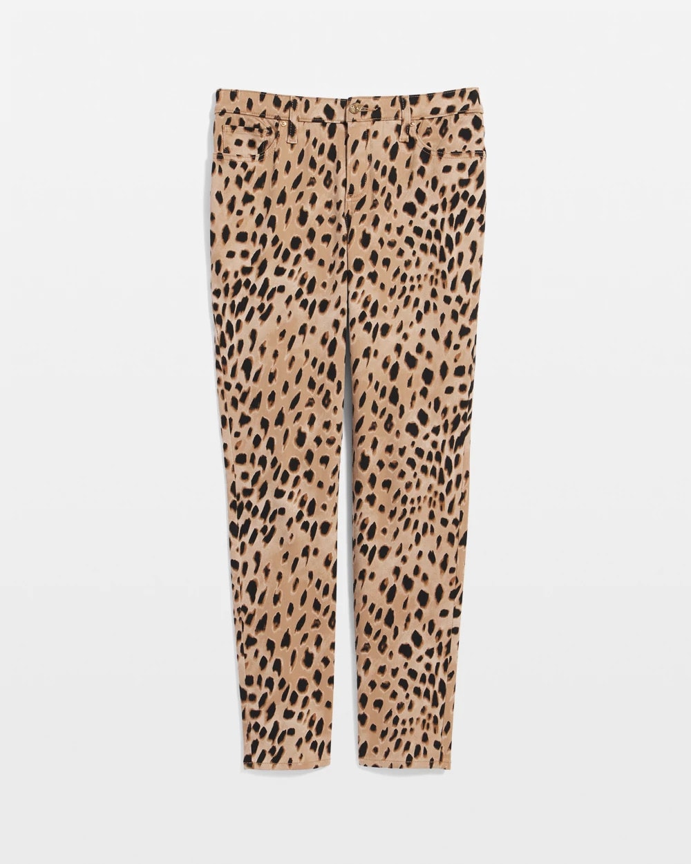 Chico's - Leopard Girlfriend Slim Ankle Jeans