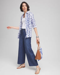 Chico's - Lightweight Drawstring Ankle Jeans