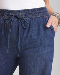 Chico's - Lightweight Drawstring Ankle Jeans
