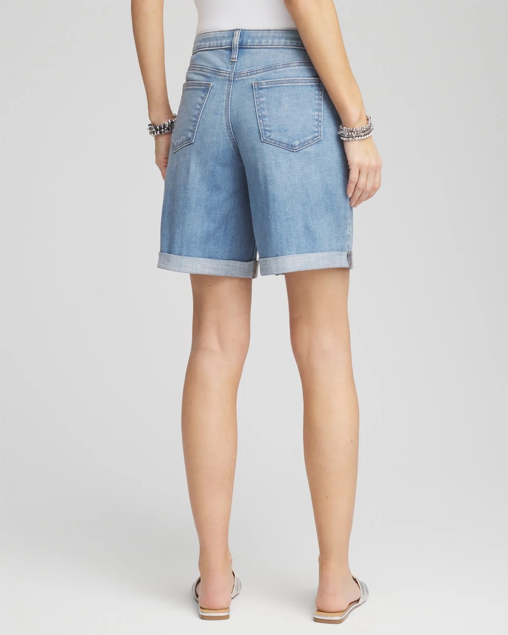 Chico's - Girlfriend Cuffed Swing Denim Shorts
