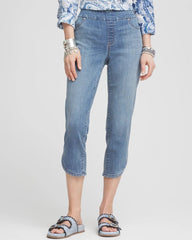 Chico's - Pull-On Dolphin-Hemmed Capri Jeans