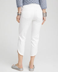 Chico's - No Stain Pull-On Dolphin-Hem Capri Jeans