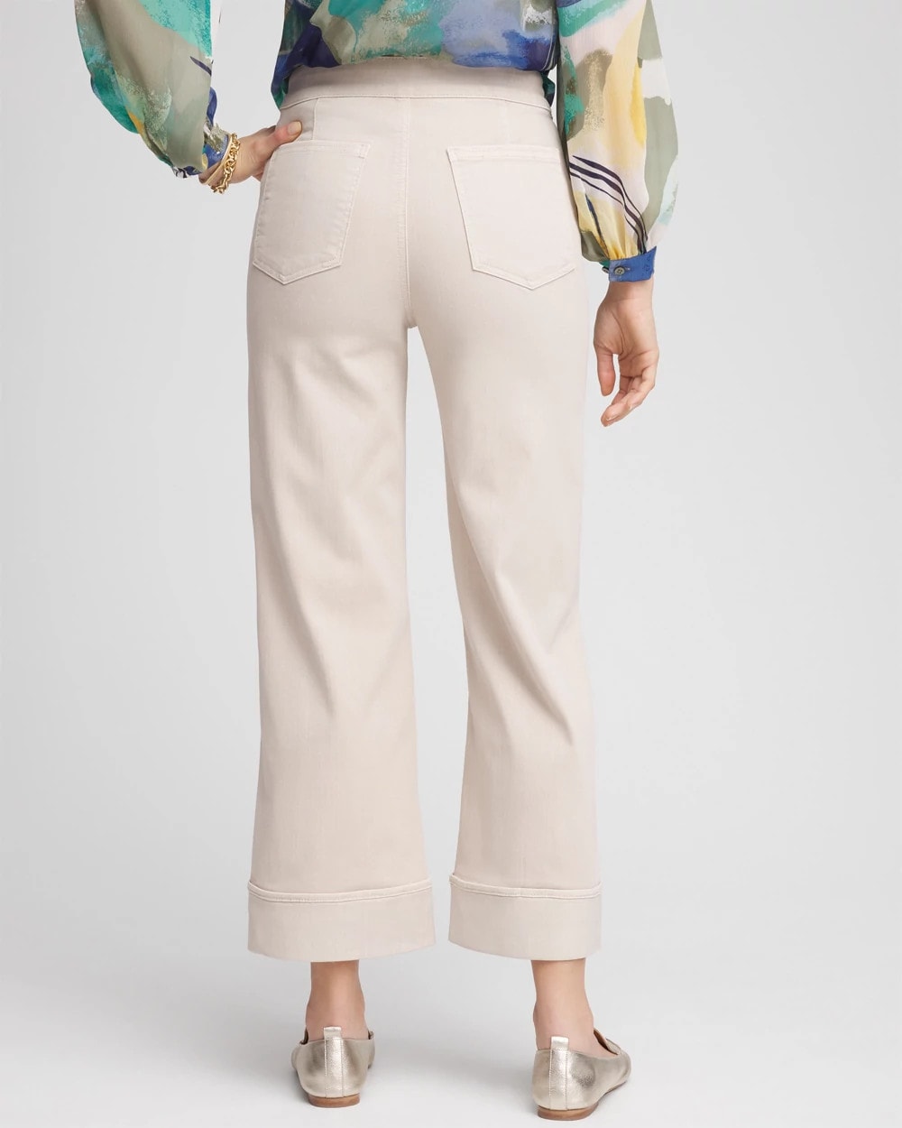 Chico's - Pull-On Wide Leg Cuffed Jeans