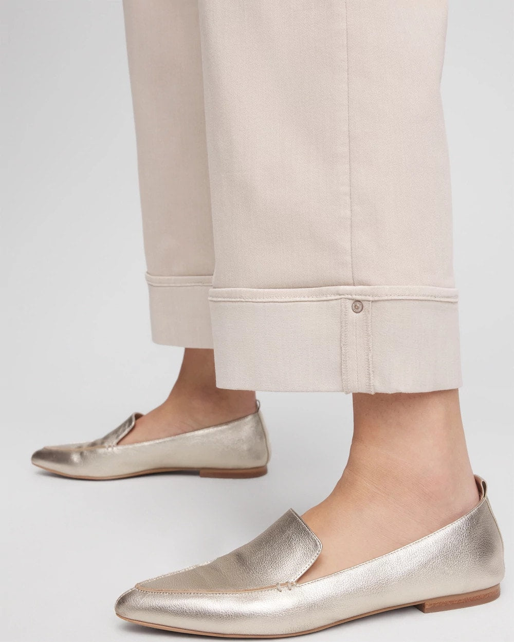 Chico's - Pull-On Wide Leg Cuffed Jeans