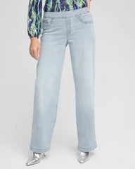 Chico's - Petite Pull-On Wide-Leg Jeans