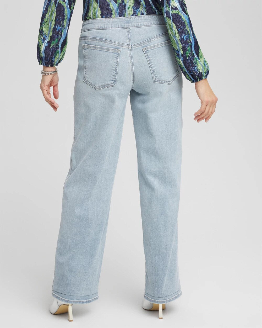 Chico's - Petite Pull-On Wide-Leg Jeans