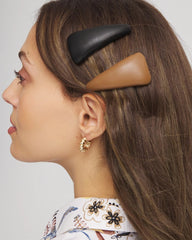 Chico's - Classic Leather Motif Barrette