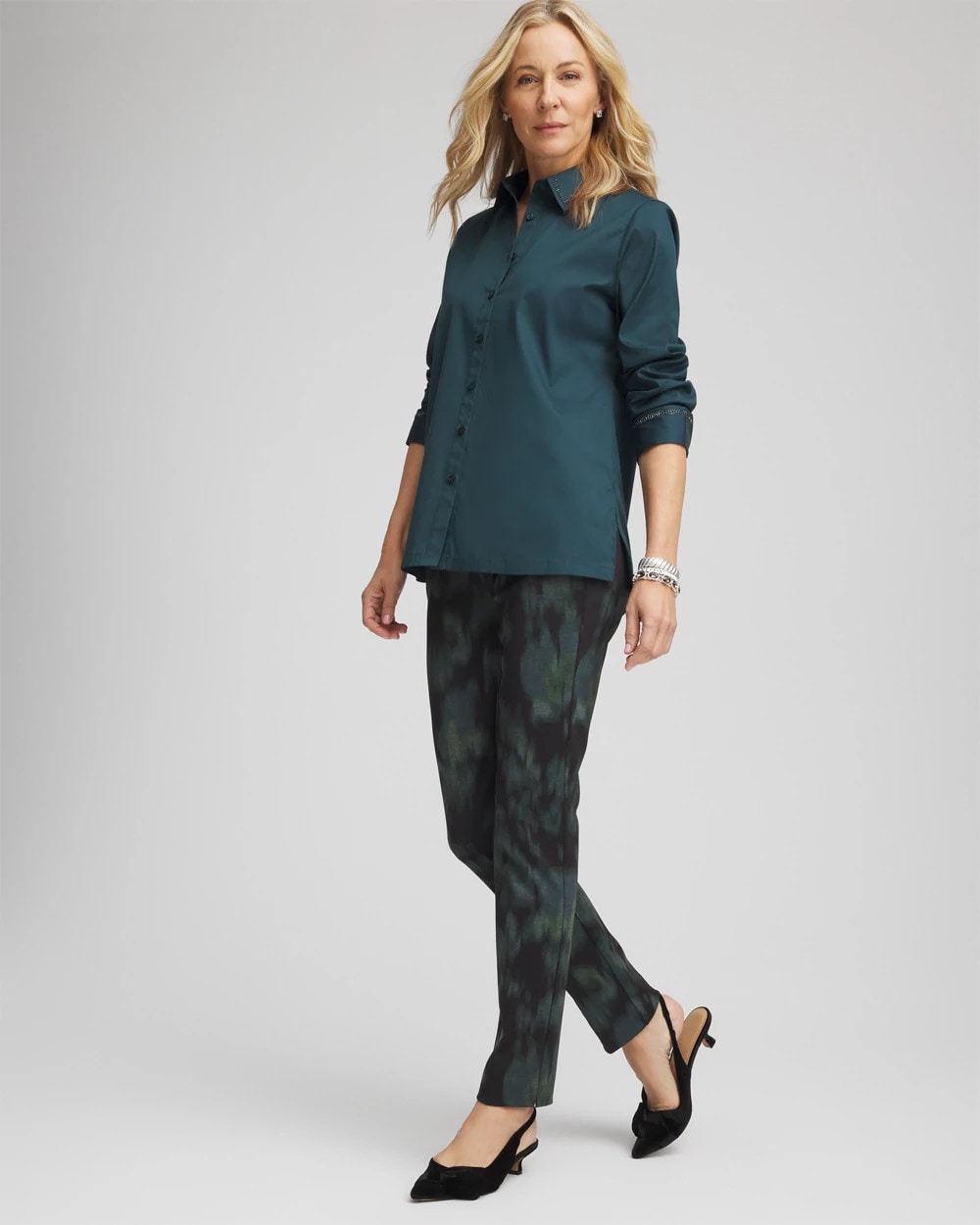 Chico's - Brinkly Blur Juliet Slim Ankle Pants
