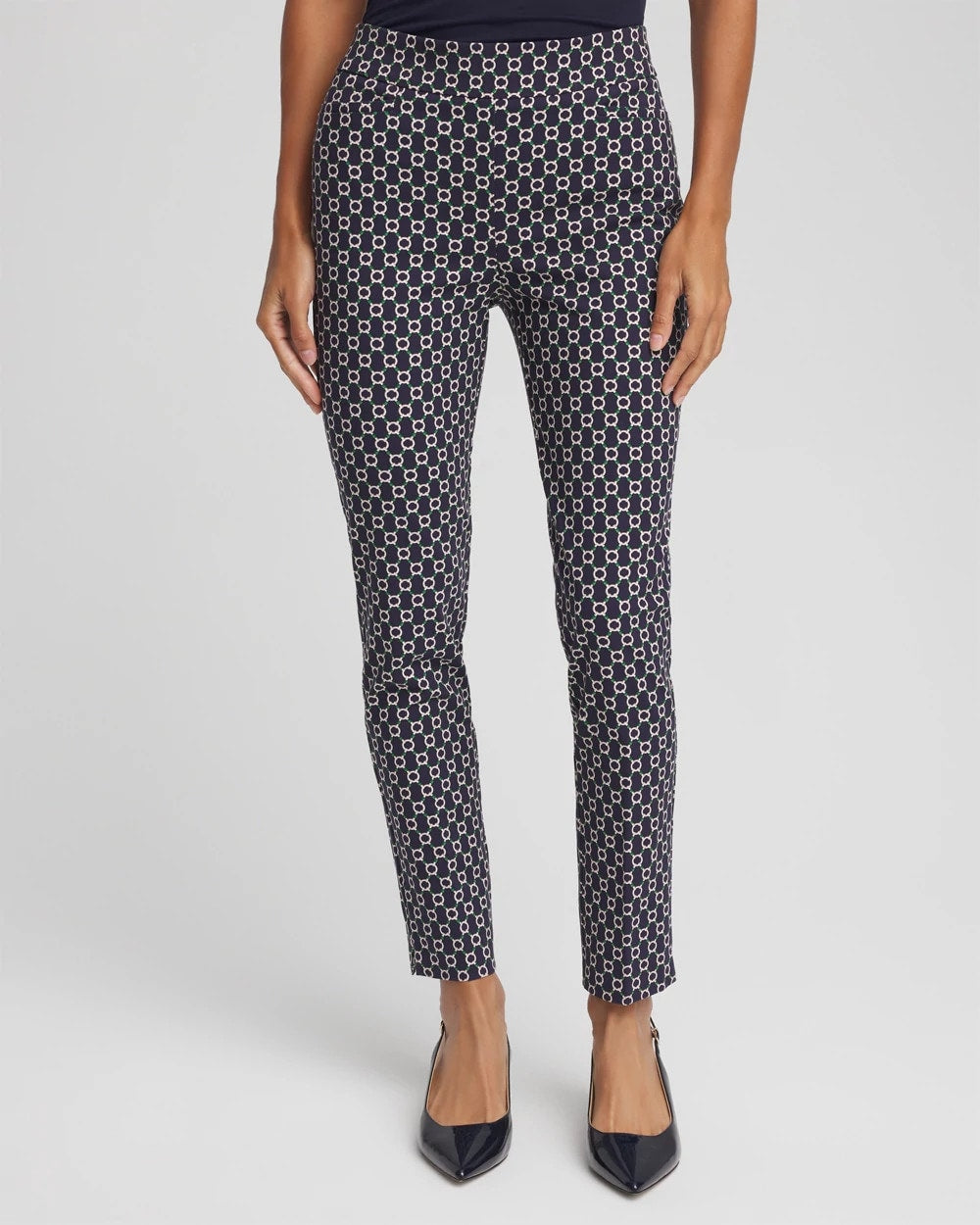 Chico's - Brigitte™ Chain Connection Slim Ankle Pants