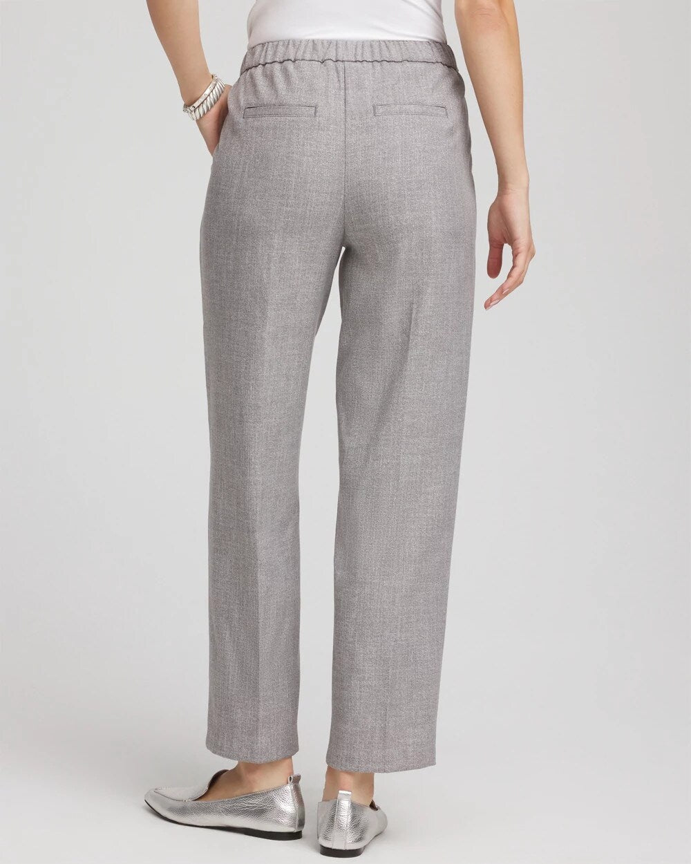 Chico's - Shimmer Straight Tapered Ankle Pants