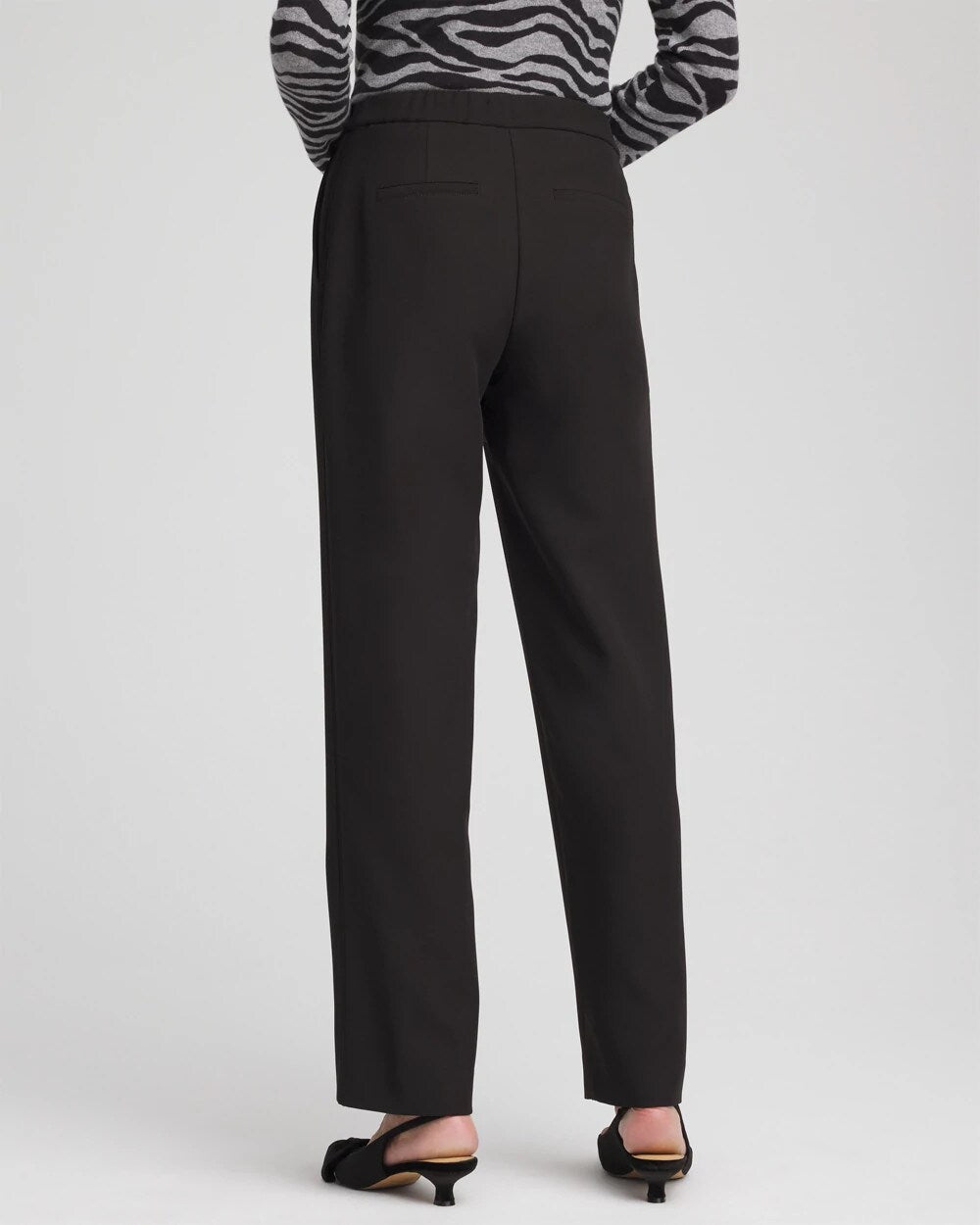 Chico's - Textured Straight Tapered Ankle Pants