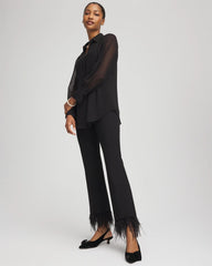 Chico's - Juliet Feathered Flared Cropped Pants