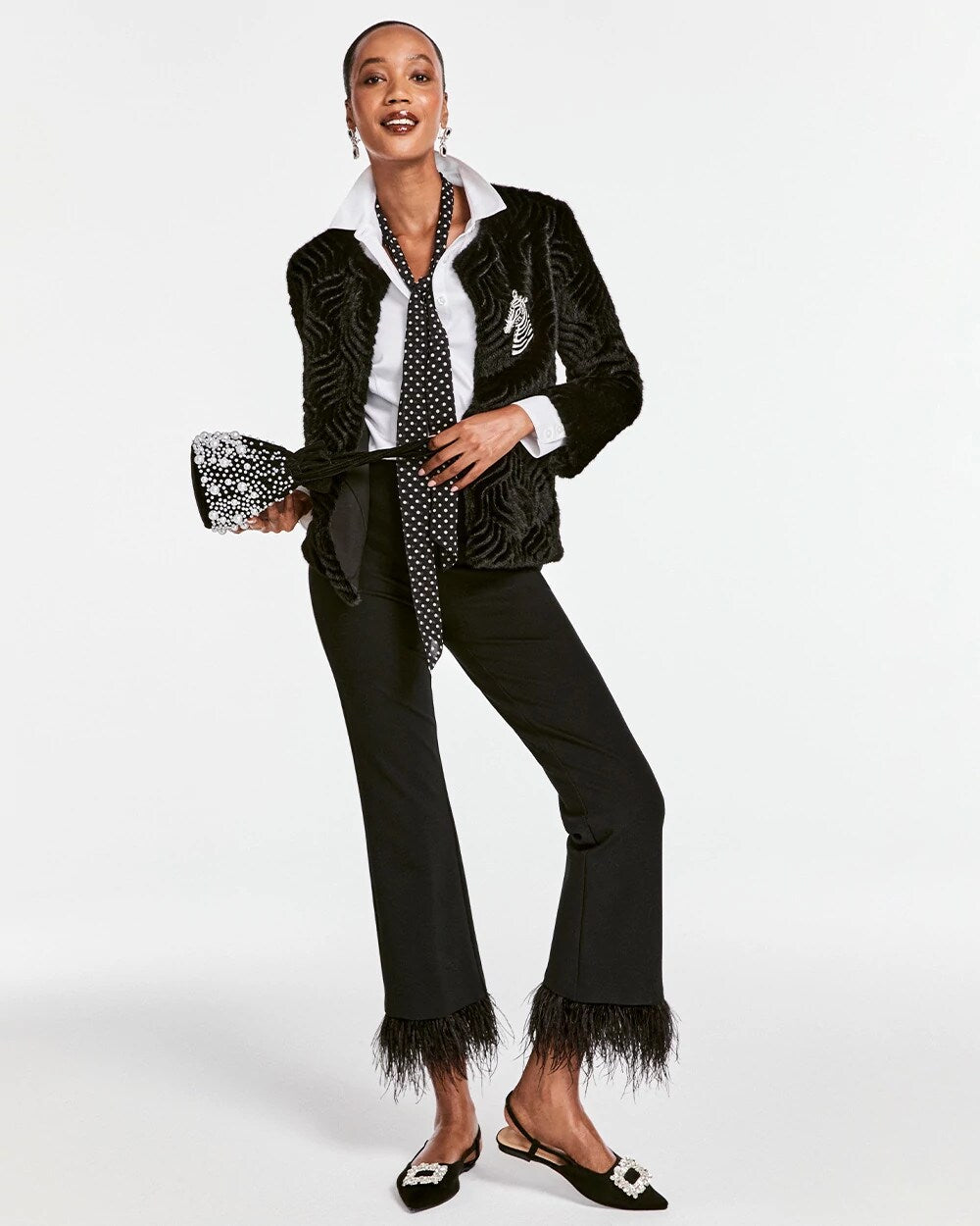 Chico's - Juliet Feathered Flared Cropped Pants