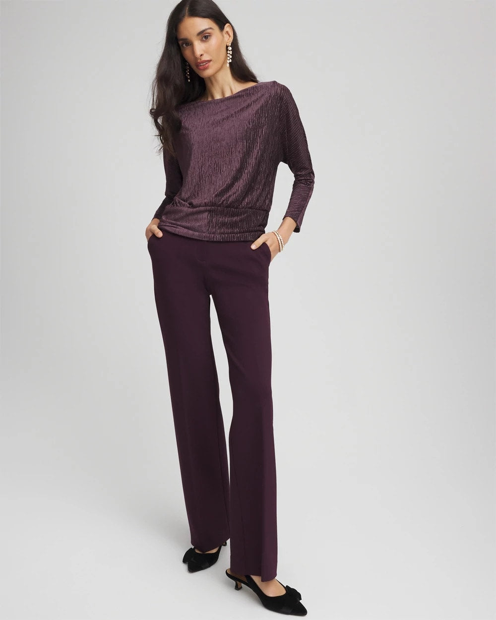 Chico's - Emme Wide-Leg Trouser Ponte Pants