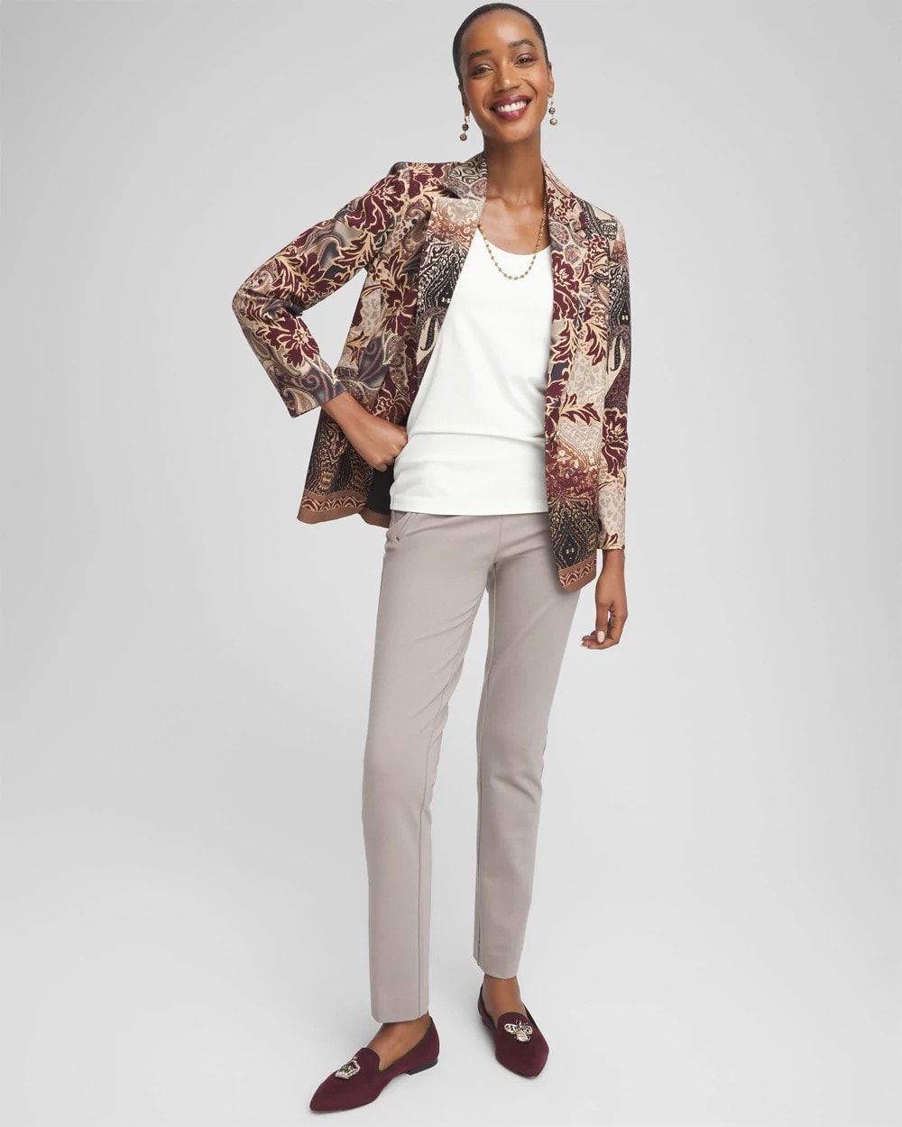 Chico's - Juliet Slim Trim Detail Ankle Pants