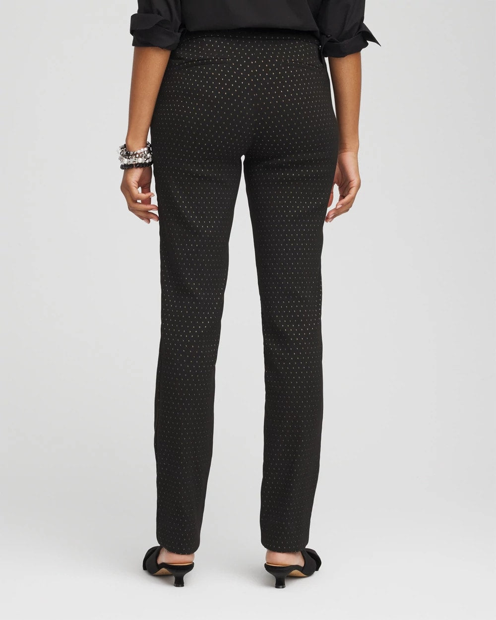 Chico's - Brigitte™ Slim Full-Length Jacquard Pants