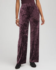 Chico's - Crushed Velvet Wide-Leg Pants