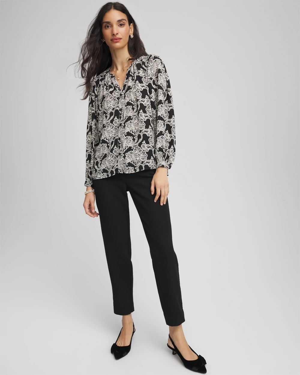 Chico's - Matelassé Slim Tapered Ankle Pants