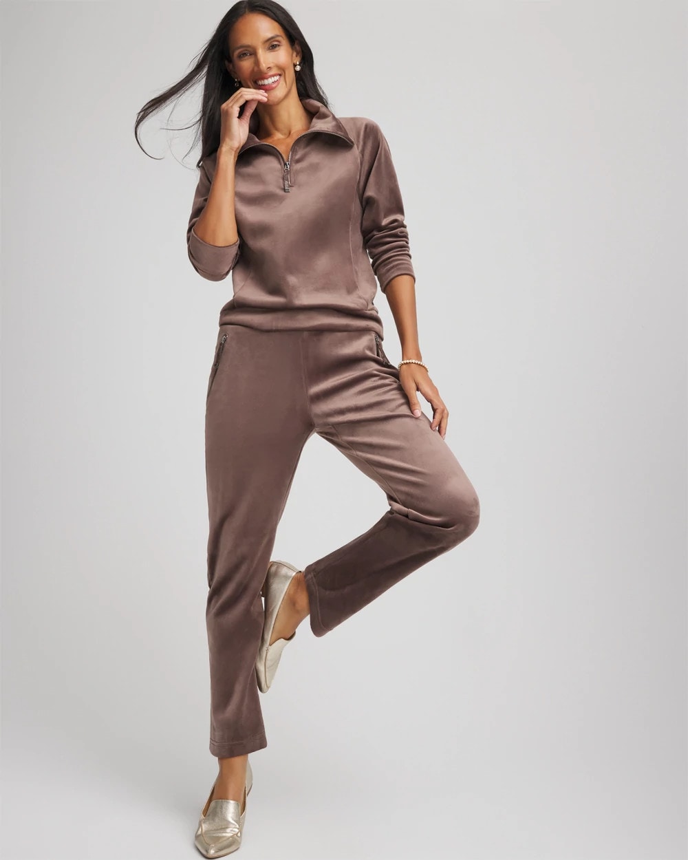 Chico's - Zenergy® Velour Tapered Ankle Pants