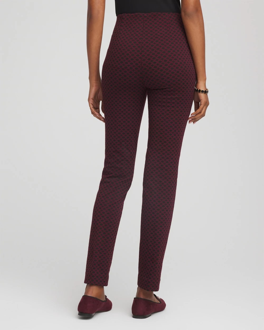 Chico's - Circle Jacquard Juliet Slim Ankle Pants