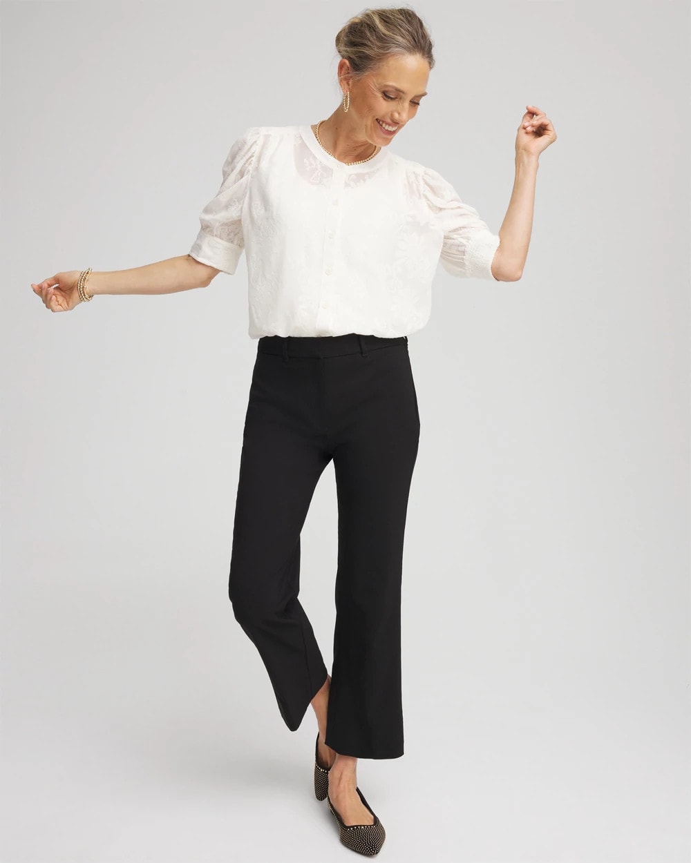 Chico's - Emme Cropped Flared Pants
