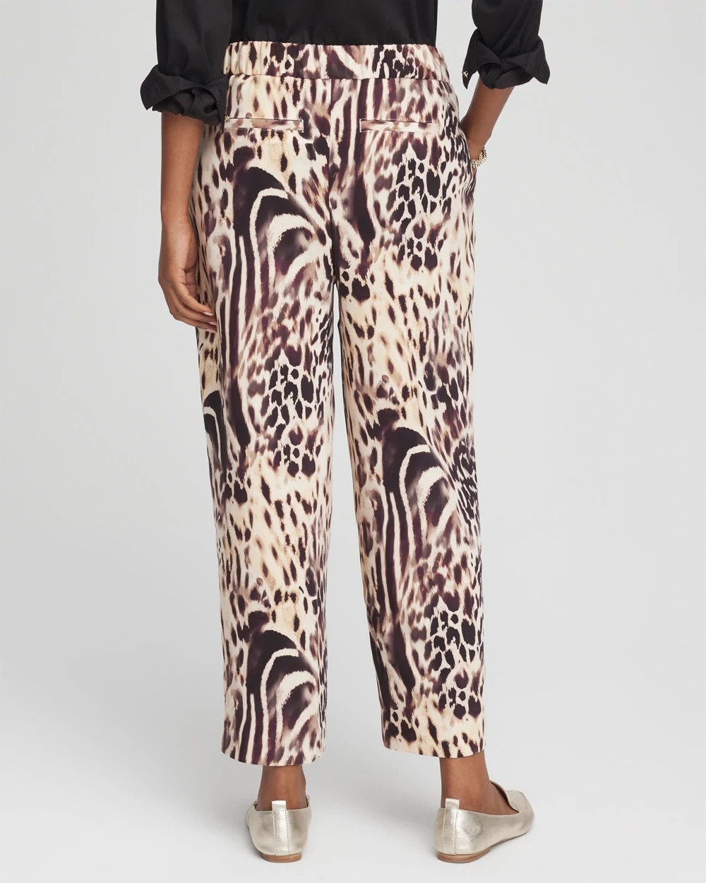 Chico's - Bengal Marks Crepe Pull-On Ankle Pants
