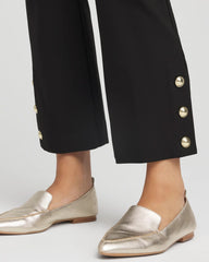 Chico's - Bi-Stretch Flared Button-Hem Cropped Pants