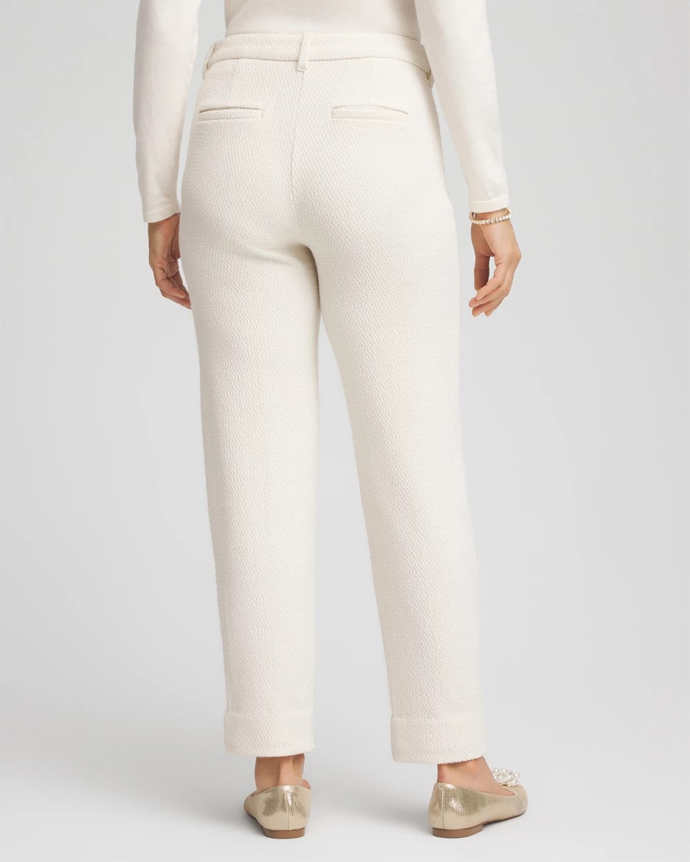 Chico's - Matelassé Slim Tapered Ankle Pants