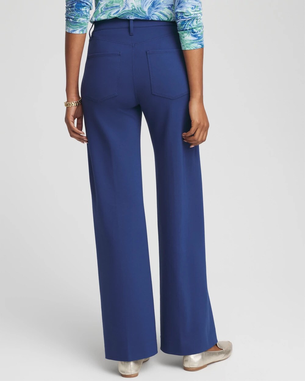 Chico's - Five-Pocket Wide-Leg Ponte Pants