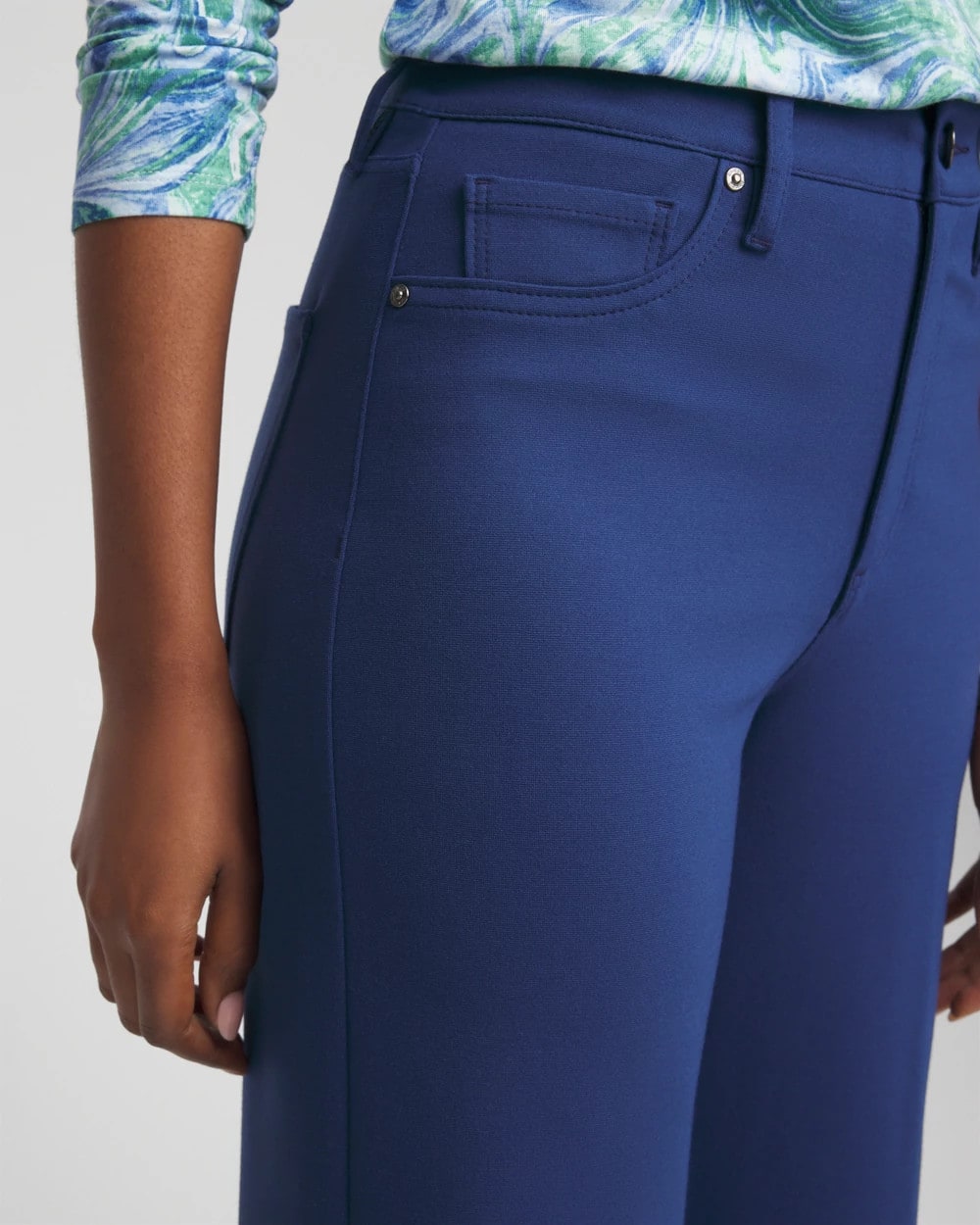Chico's - Five-Pocket Wide-Leg Ponte Pants