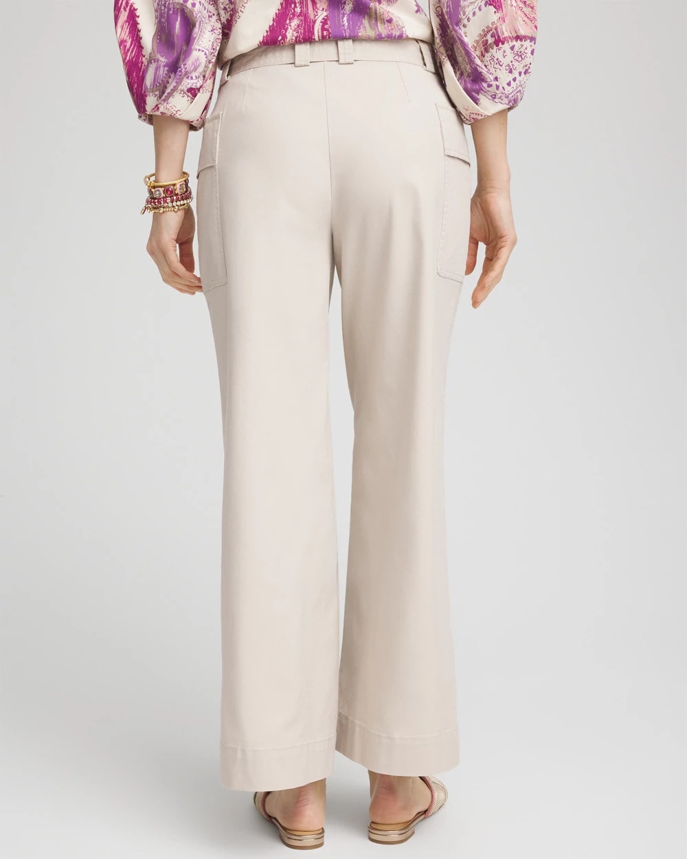 Chico's - Belted Twill Utility Cropped Pants