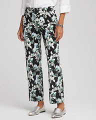 Chico's - Floral Emme Straight Ankle Pants