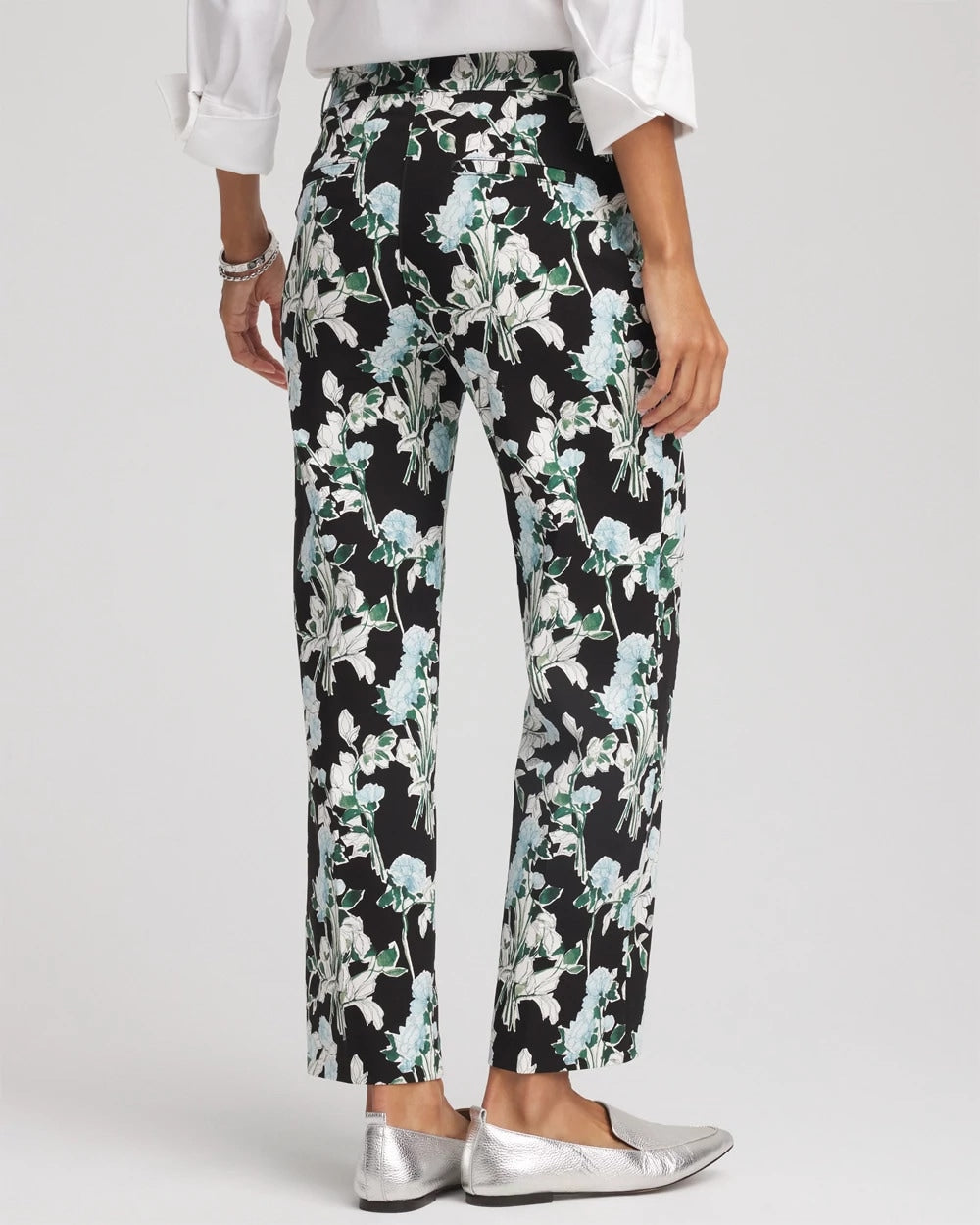 Chico's - Floral Emme Straight Ankle Pants