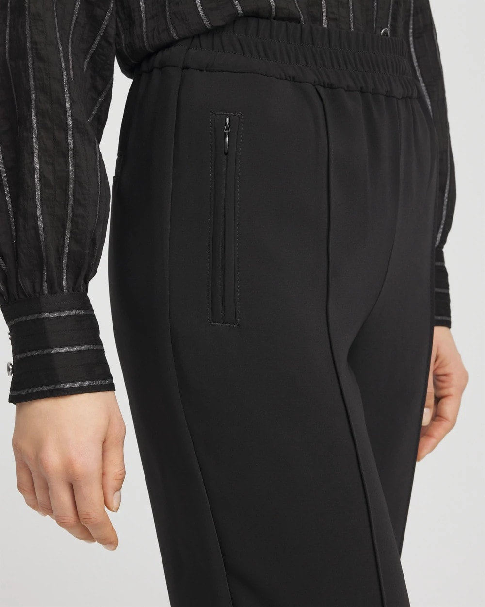 Chico's - Crepe Side-Zip Tapered Ankle Pants