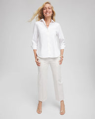 Chico's - Emme Striped Sailor Straight Crops