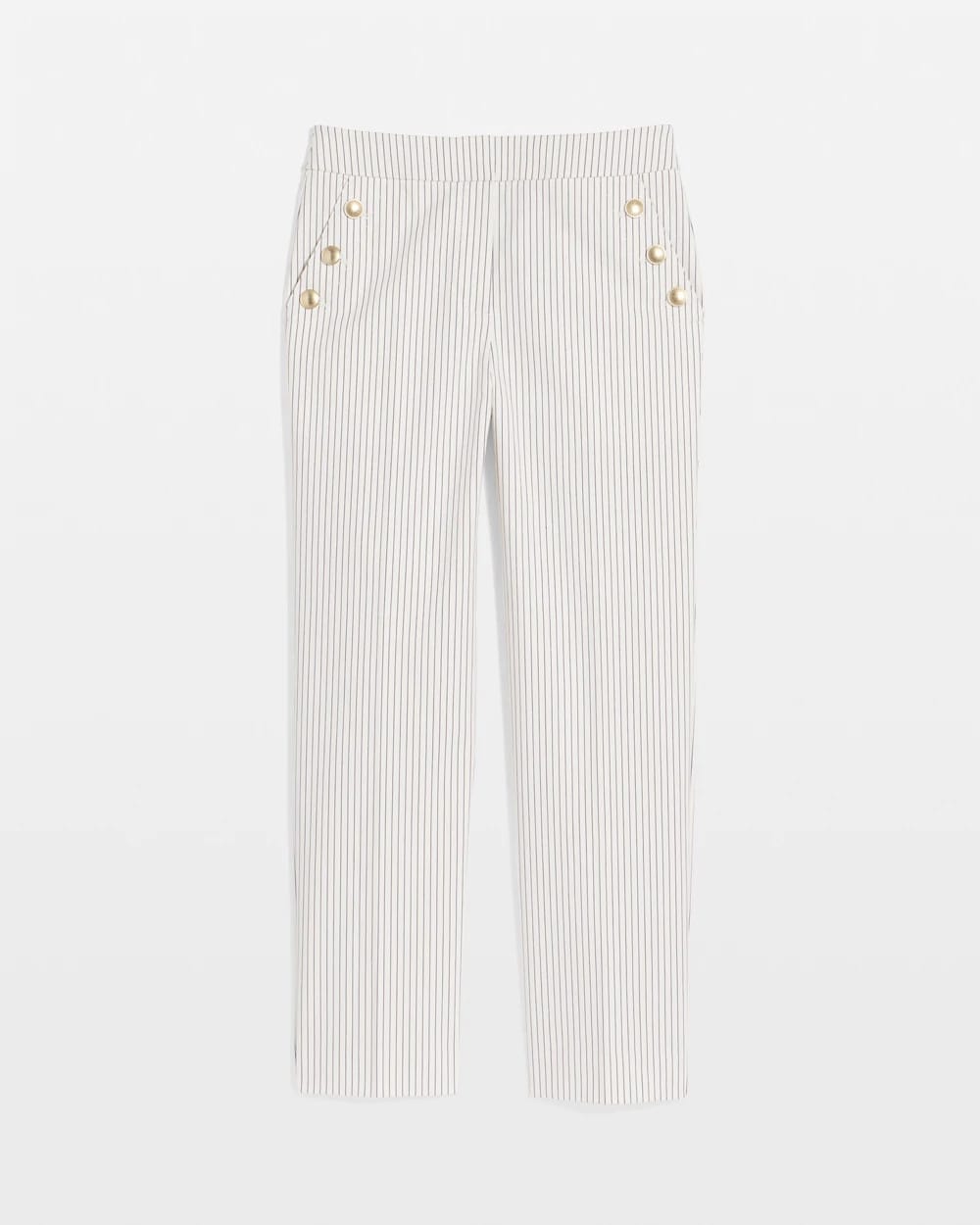 Chico's - Emme Striped Sailor Straight Crops