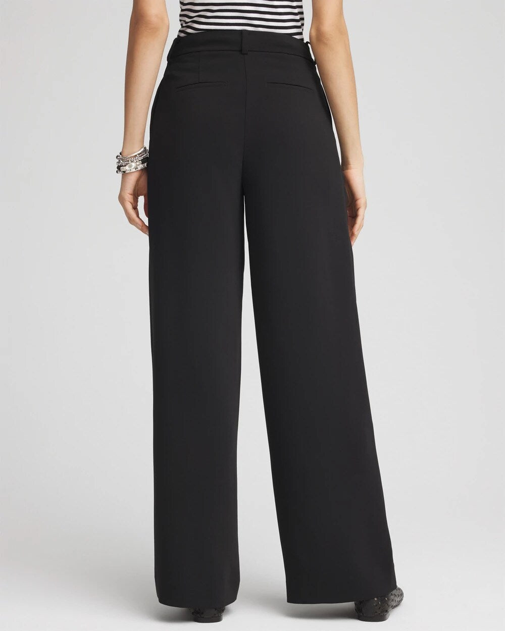 Chico's - Crepe Pleated Relaxed Pants
