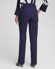 Chico's - Cotton Straight-Leg Trousers