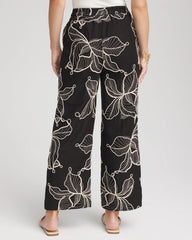Chico's - Embroidered Wide-Leg Cropped Pants