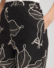 Chico's - Embroidered Wide-Leg Cropped Pants