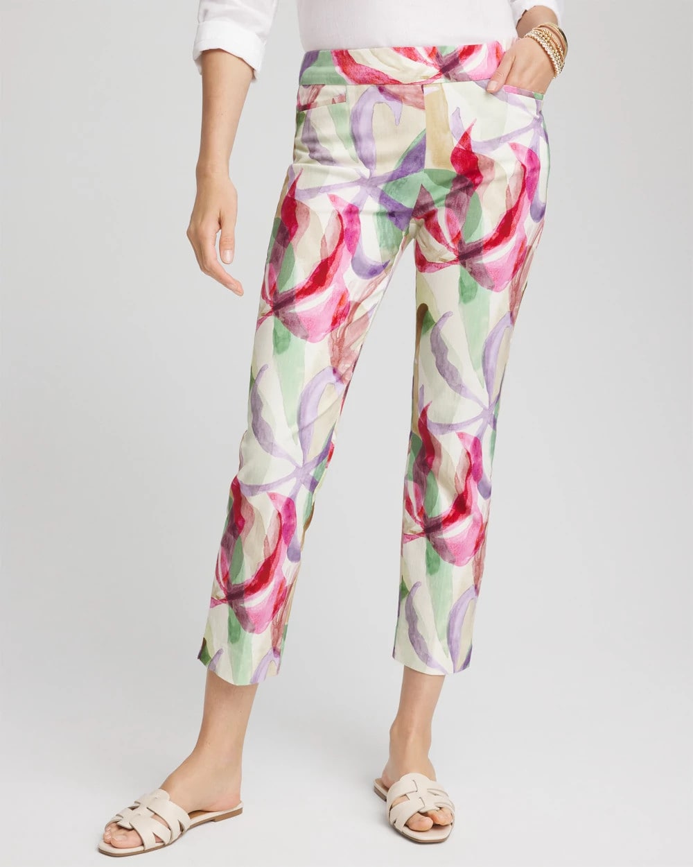 Chico's - Brigitte™ Slub Slim Cropped Pants