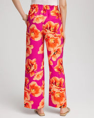 Chico's - Tropical Smocked Pull-On Pants