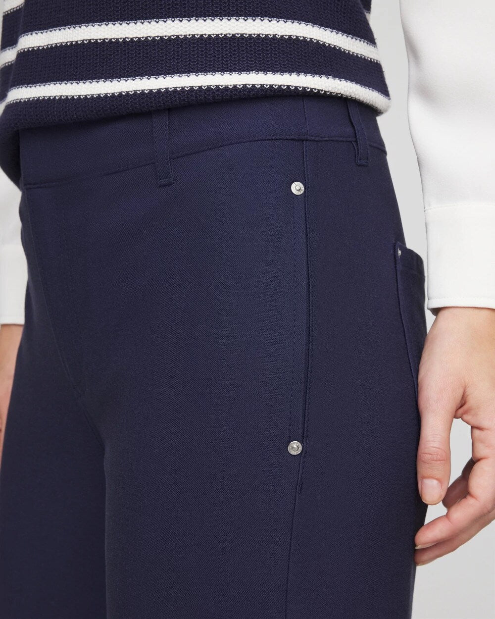 Chico's - Cotton Straight Ankle Trousers