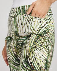 Chico's - Brigitte™ Slim Ankle Palm-Print Pants
